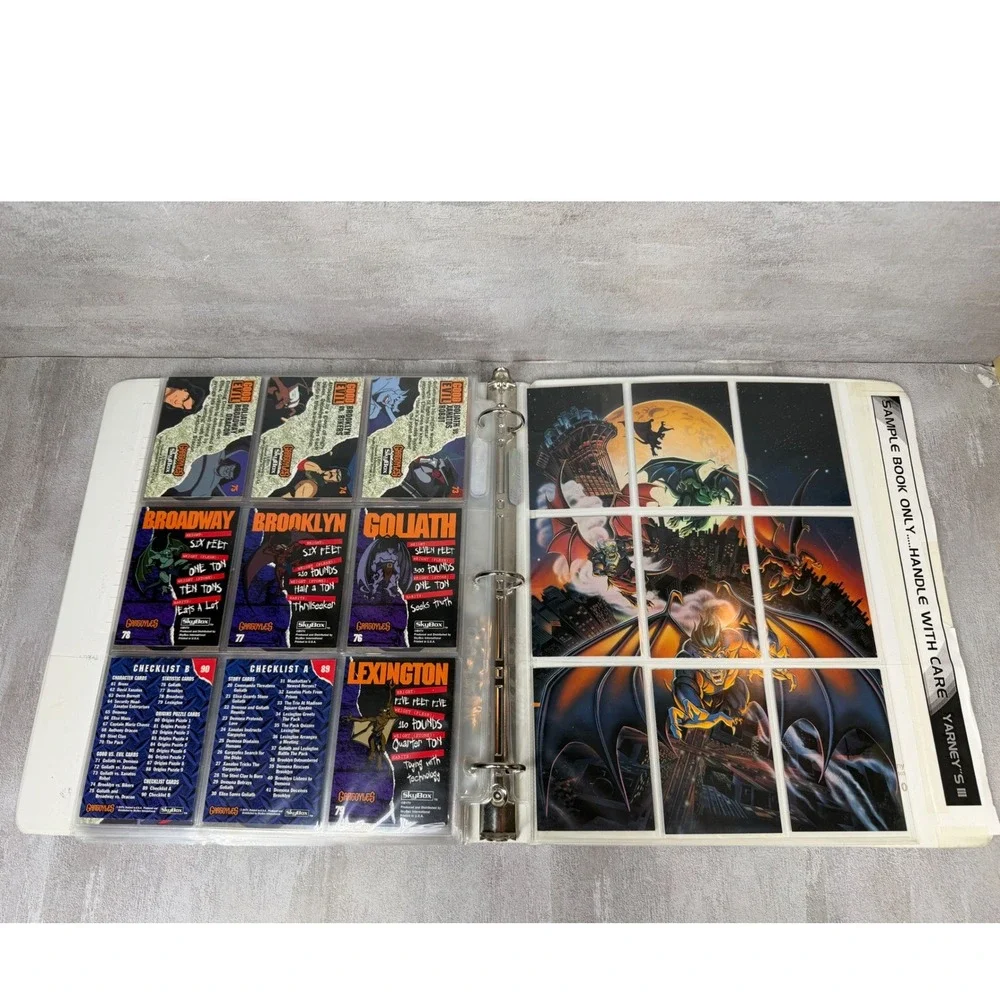 1995 SkyBox Gargoyles Salesmans Sample Binder Complete Set Pop Ups Promo Book